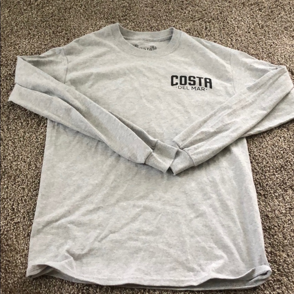 Grey long sleeve costa tee,brand new ,size small